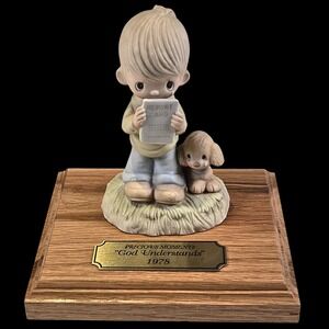 Retired Original "21" Precious Moments 1978 "God Understands" Figurine, No Mark